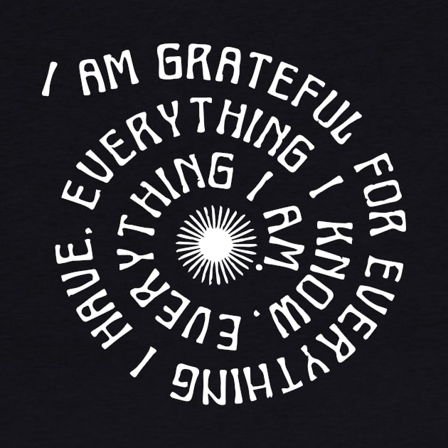 I am grateful yoga T-shirt by Katye Katherine!